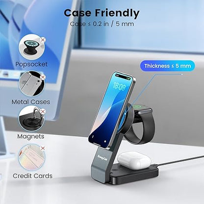 3-in-1 Foldable Wireless Charging Station | Simplify Your Desk